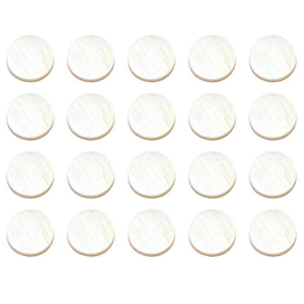Fretboard Markers Inlay Dots for Guitar Ukulele Mandolin 0.5X0.5CM Shell Decorative Accessory 20Pcs