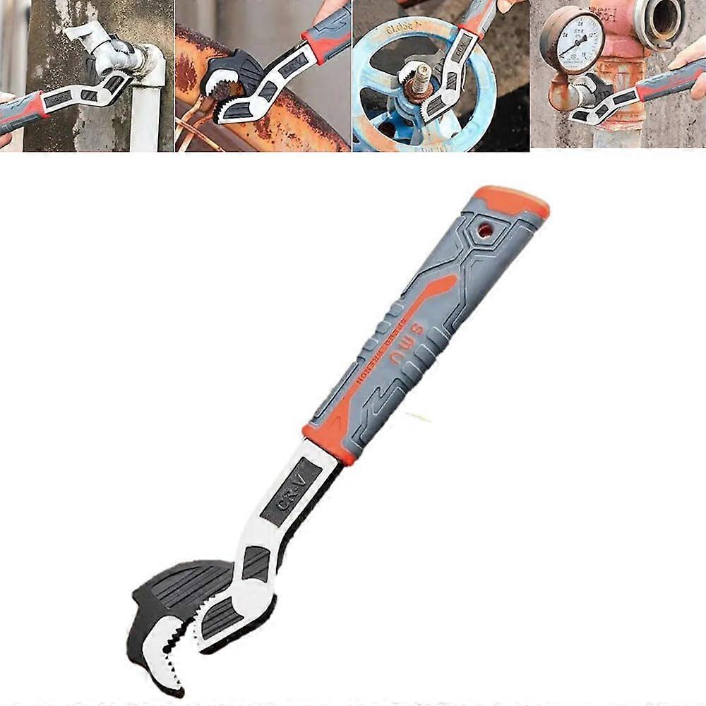 Multifunctional selflocking pipe wrench, adjustable, 612 inch, multipurpose