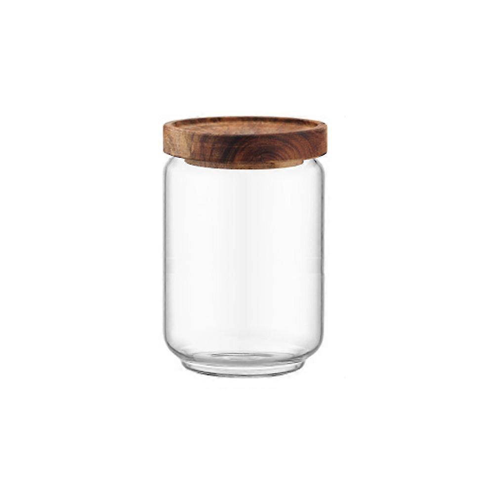 1pc Transparent High Borosilicate Glass Grain Container Sealed Jar 700ml Food Storage Box for Home