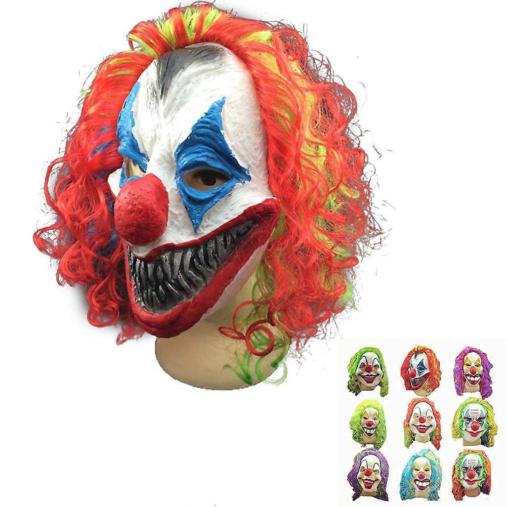Mask Horror Clown Scaring Friends Multi Color Approx 24 x 20 x 5 Cm 1Set