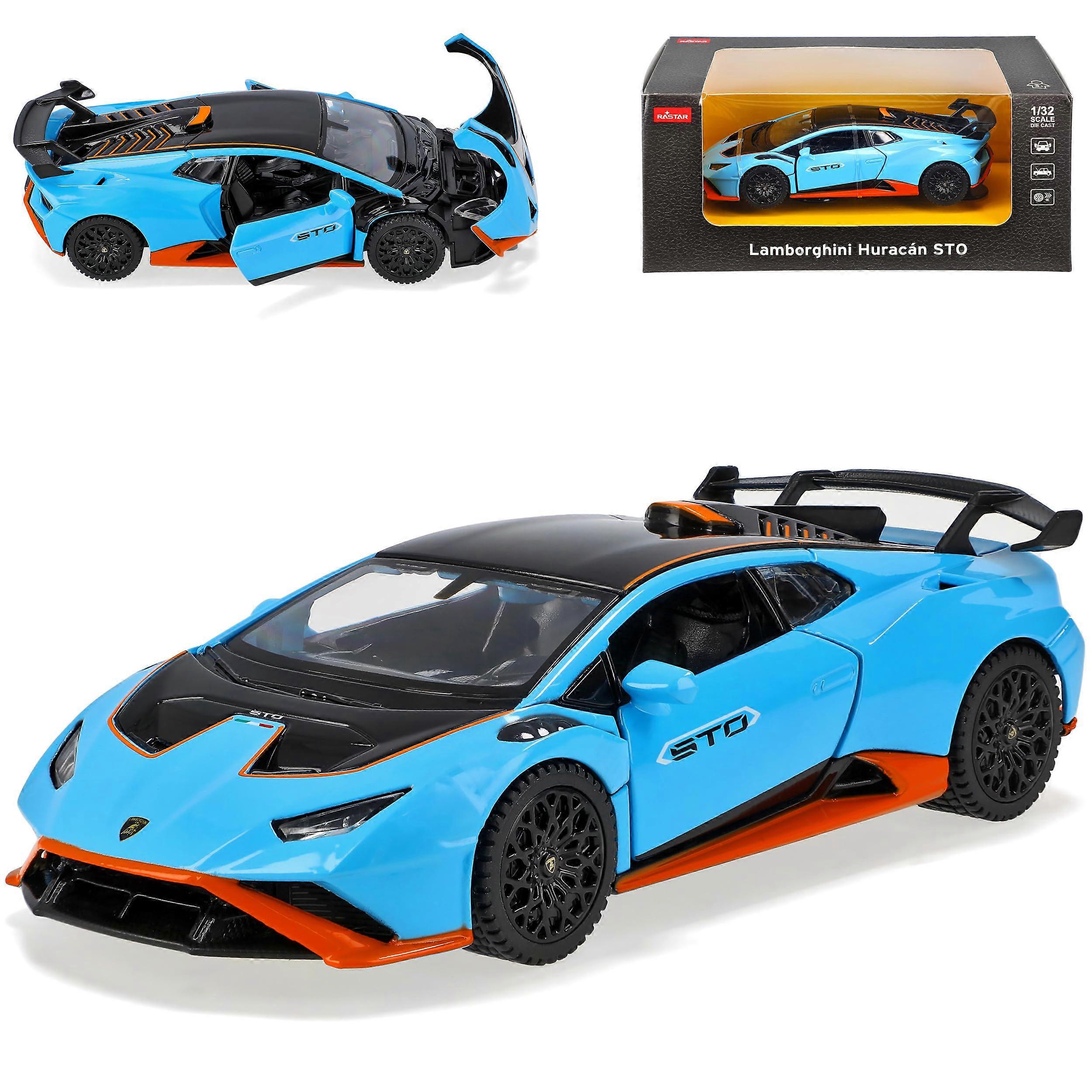 Lamborghini Huracan STO Coupe Blue Model from 2014 Version from 1/32 Model Car