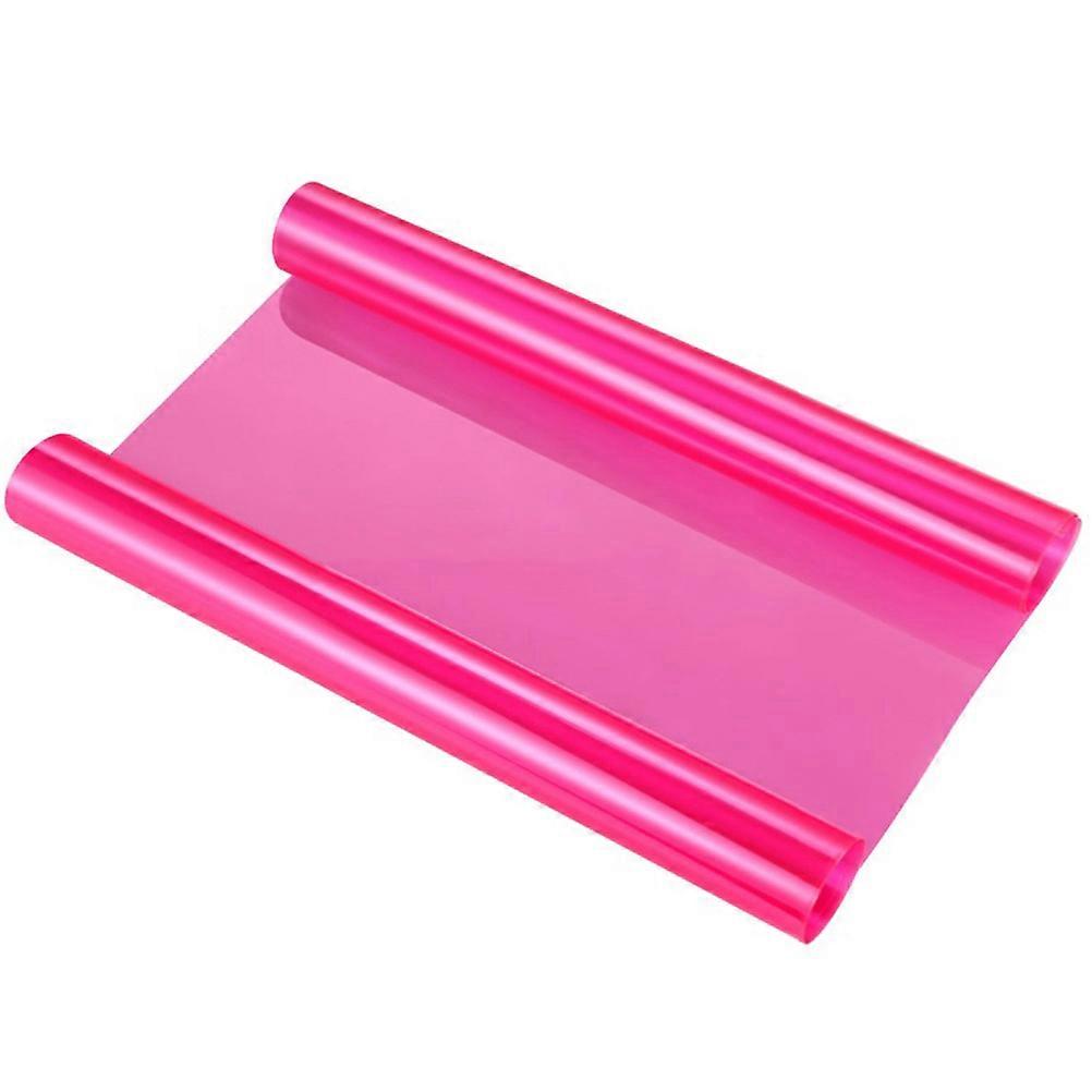Automotive Stickers Pink Fog Light Tint Film Sheet For Car Owners Transparency Water Resistant 1Pack