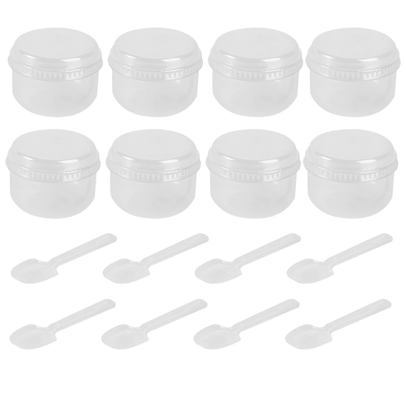 Mini Dessert Cups Round Shape Baking Pudding Cup Bakers 50Sets