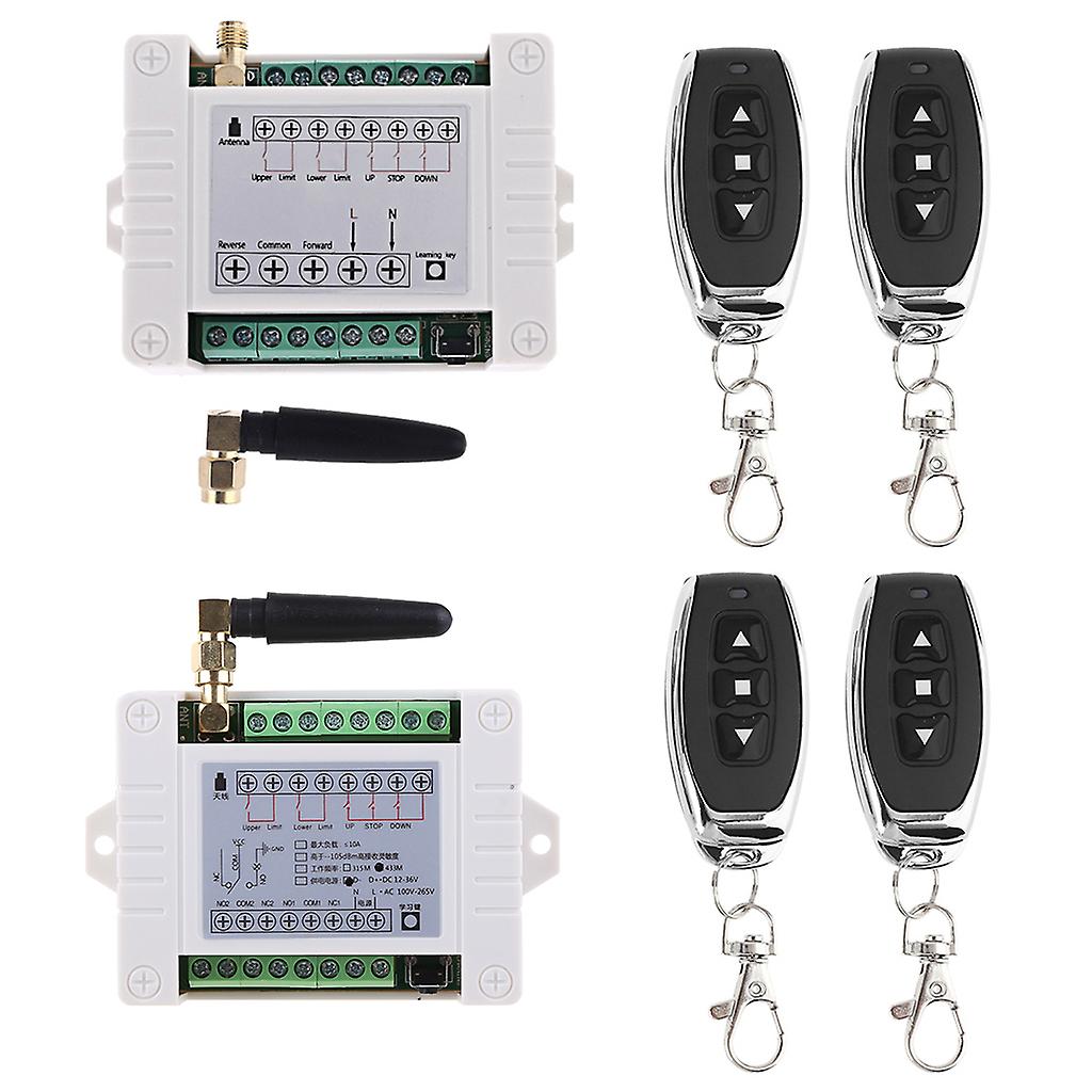 Récepteur De Relais Universel Et émetteur Télécommande à 3 Canaux Pour Porte De Garage