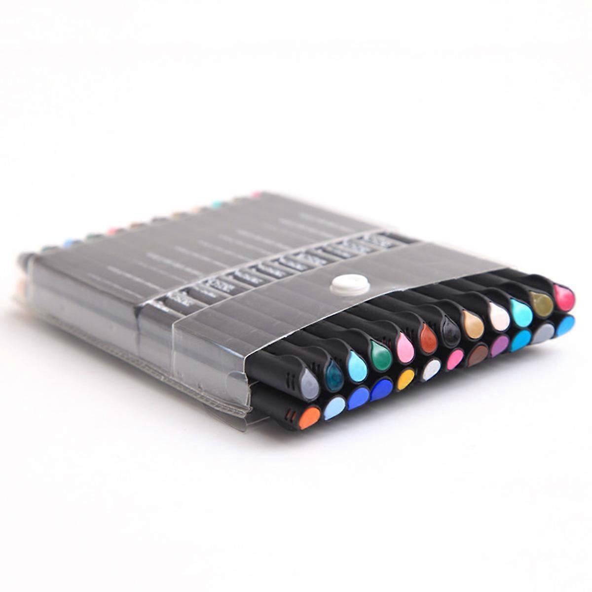 Assorted Color Pens Markers Water Based Ink Art Painting Pencils For Students And Artists 24Pcs/Set