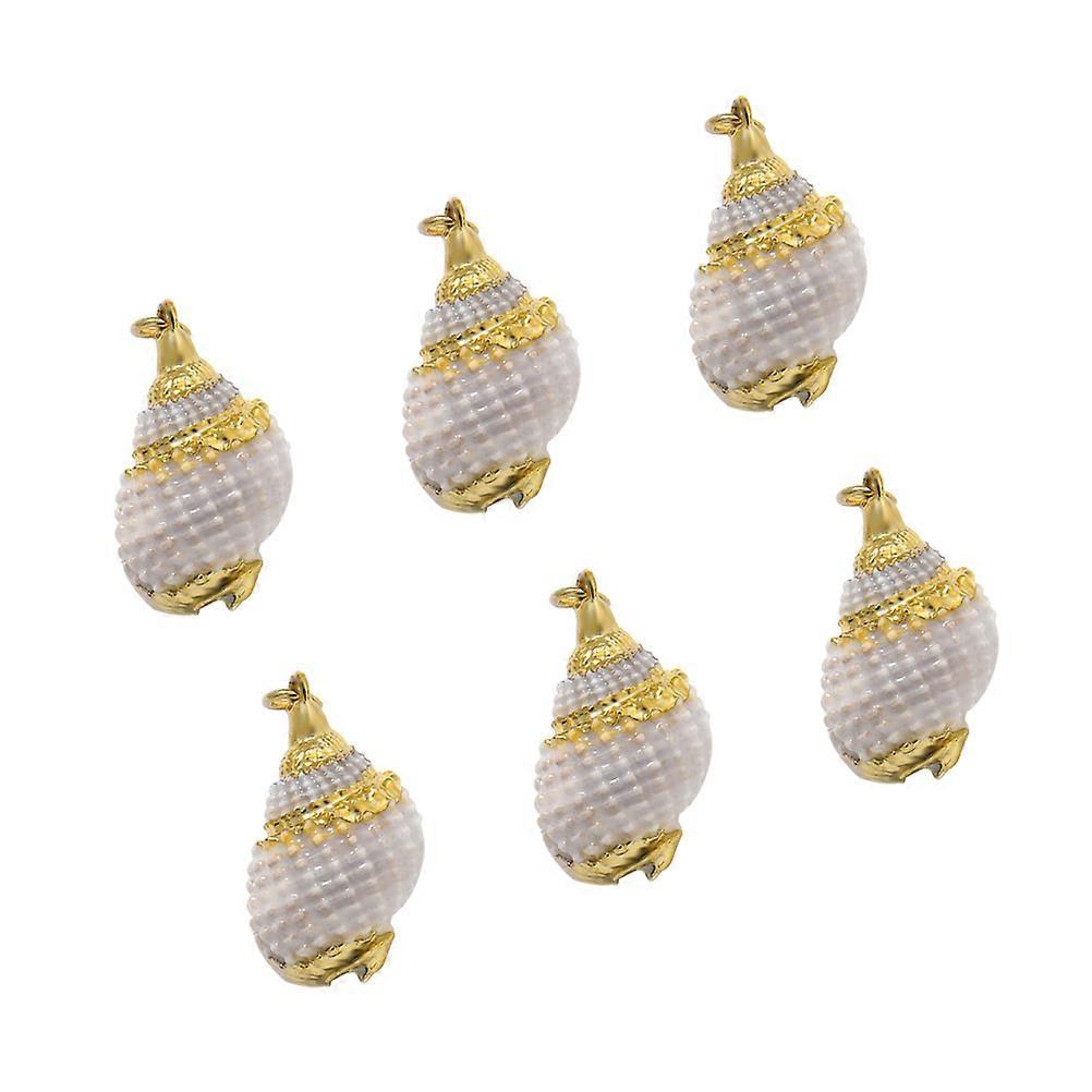 DIY Jewelry Accessories with Plastic Conch Shell Pendants for Earring Making Multi