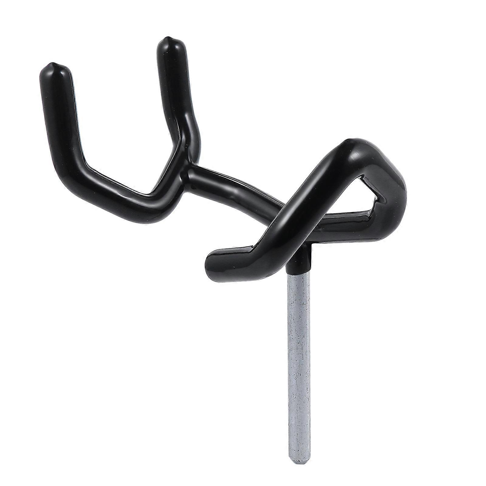 Black Metal Microphone Boom Stand with Boom Pole Holder and Mic Arm Support