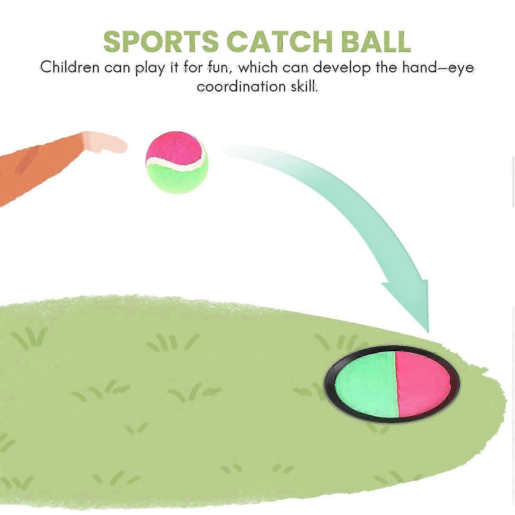 Toss and Catch Game Set Paddle Catch Ball Game Outdoor Sports Catch Ball Game Set for Kids Playing