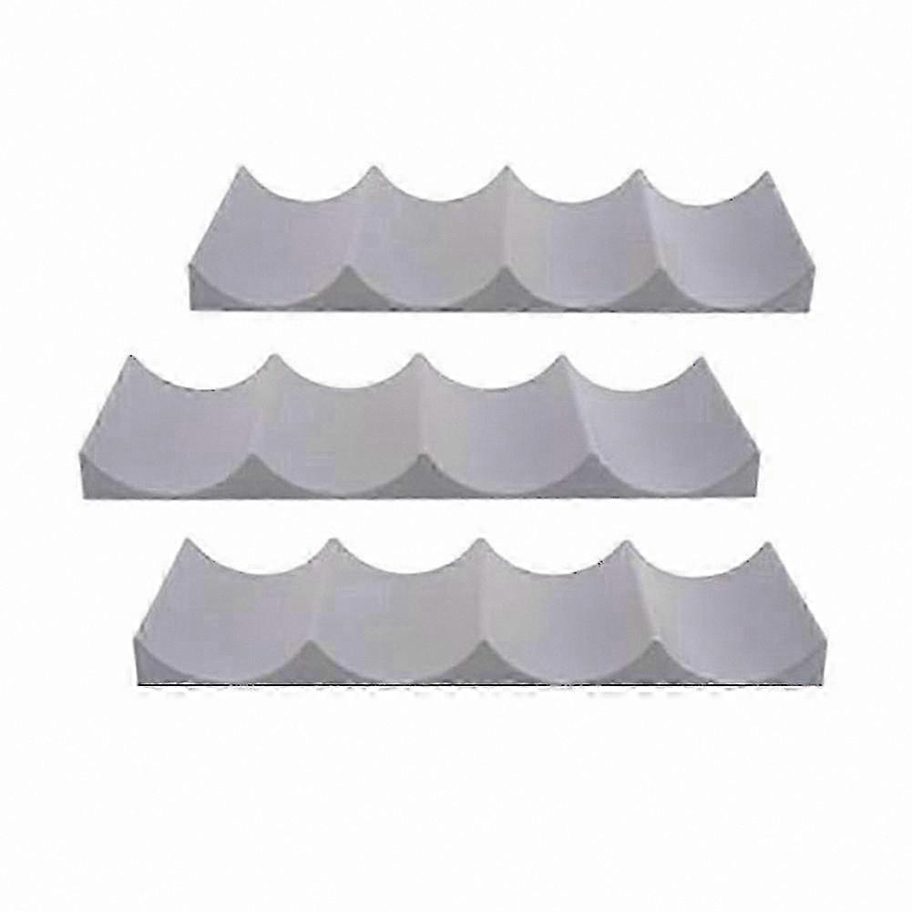 3-Piece Wine Bottle Rack Set, Stackable Design for Kitchen, Bar, or Hotel Use, Gray Finish