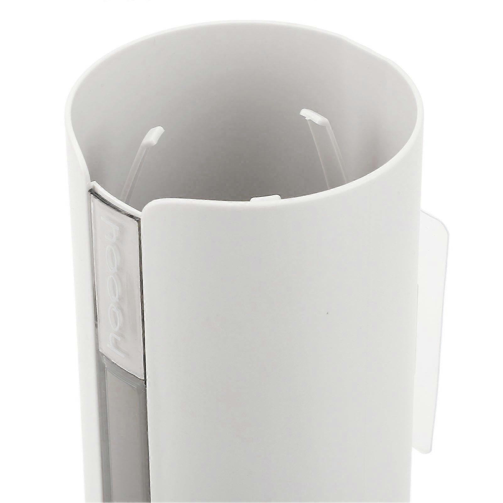 Paper Cup Dispenser Dustproof Cover Plastic Space Saving Visible Window Cup Holder Wall Mount for Paper Cup White