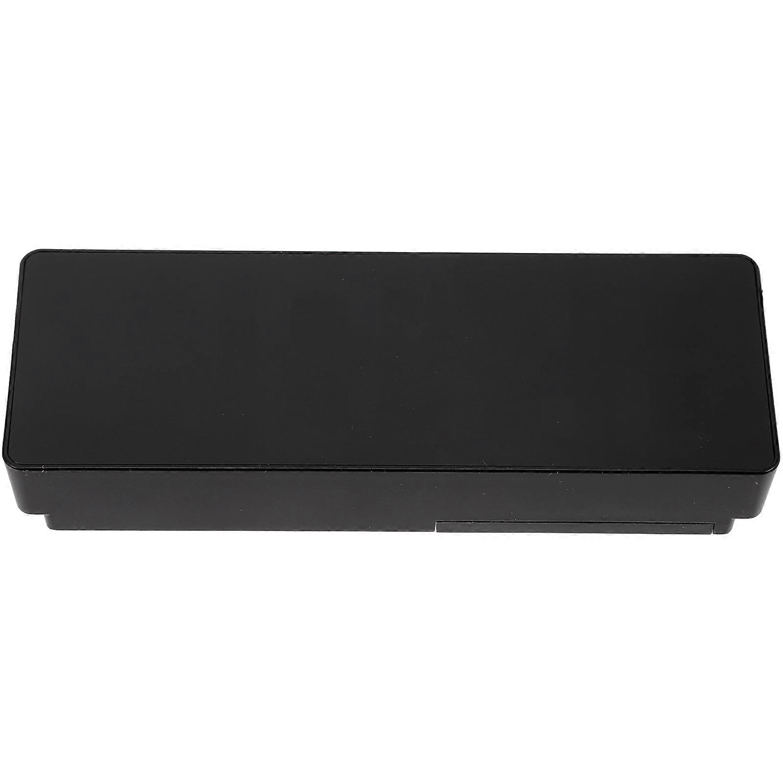 Black Plastic Bedroom Desk Clock with Large Screen for Home Use Stable Base Travel Size