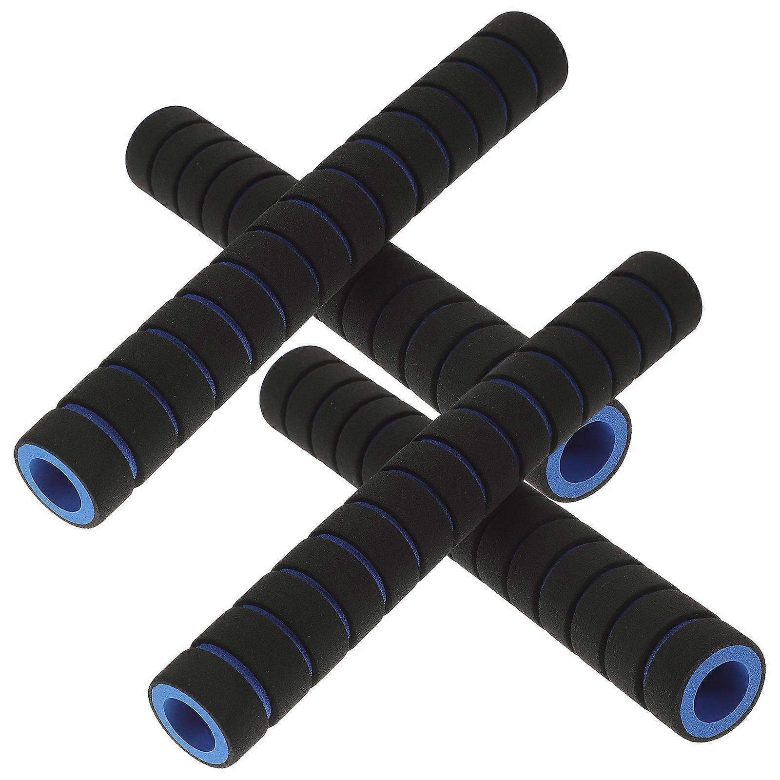 Kayaking Paddle Cover with Sponge Material Non-slip Dark Blue for Oar Rod Protection 2 Pairs