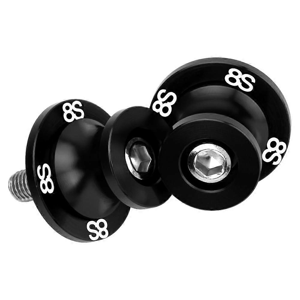 M8 Paddock Stand Bobbins for GSX-8S 2023-2024 Motorcycle, Black Spools, Compatible Accessories for Paddock Stands