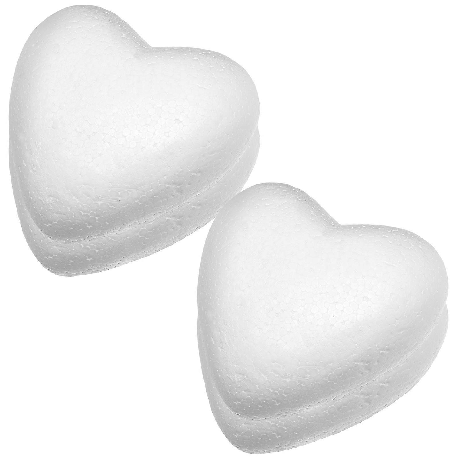 White Foam Heart Shapes Ideal For Crafting DIY Modeling Wedding Decor Suitable For Valentine's Day And Other Festivals