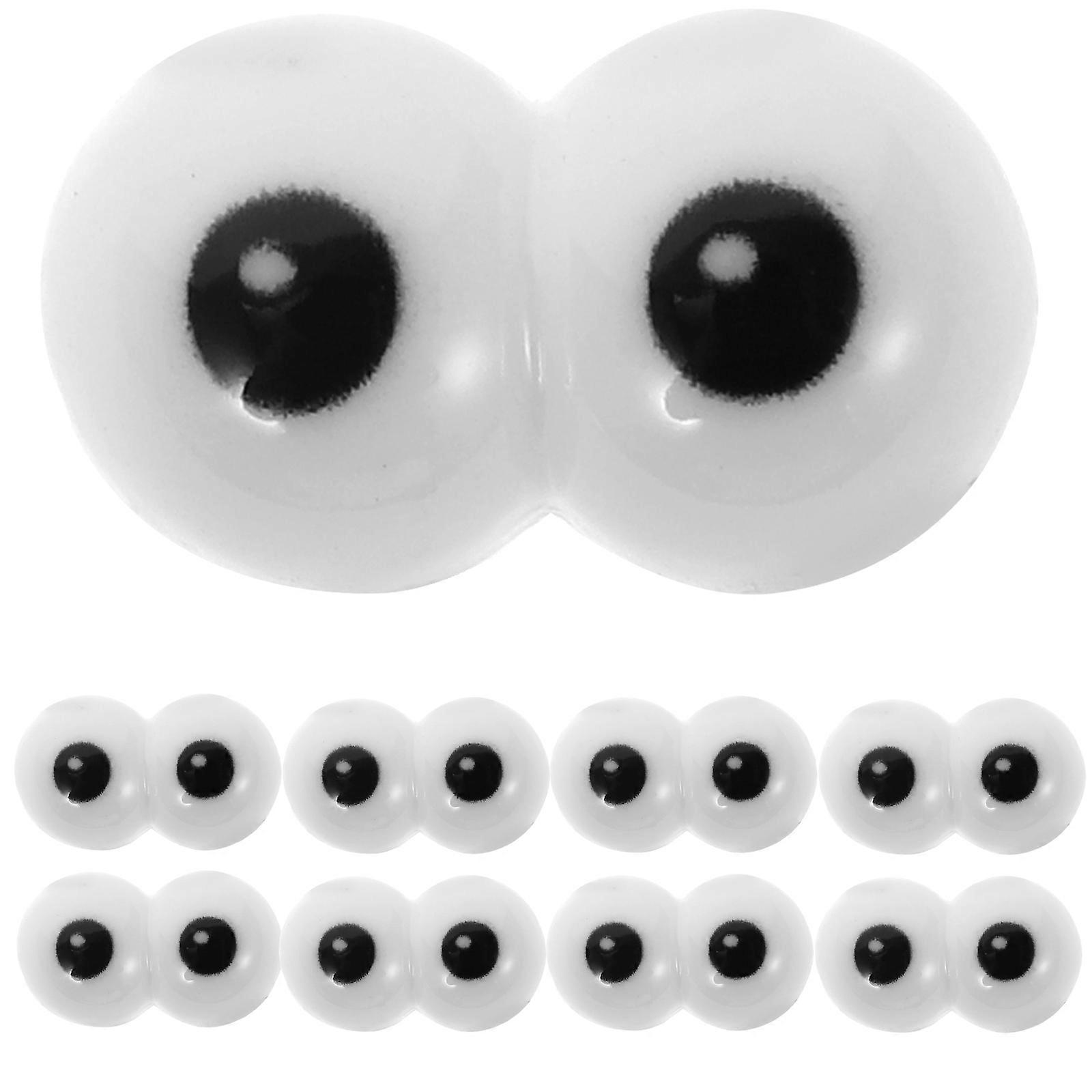 20pcs Siamese Simulation Plush Doll Eye Accessories for DIY Stuffed Toys