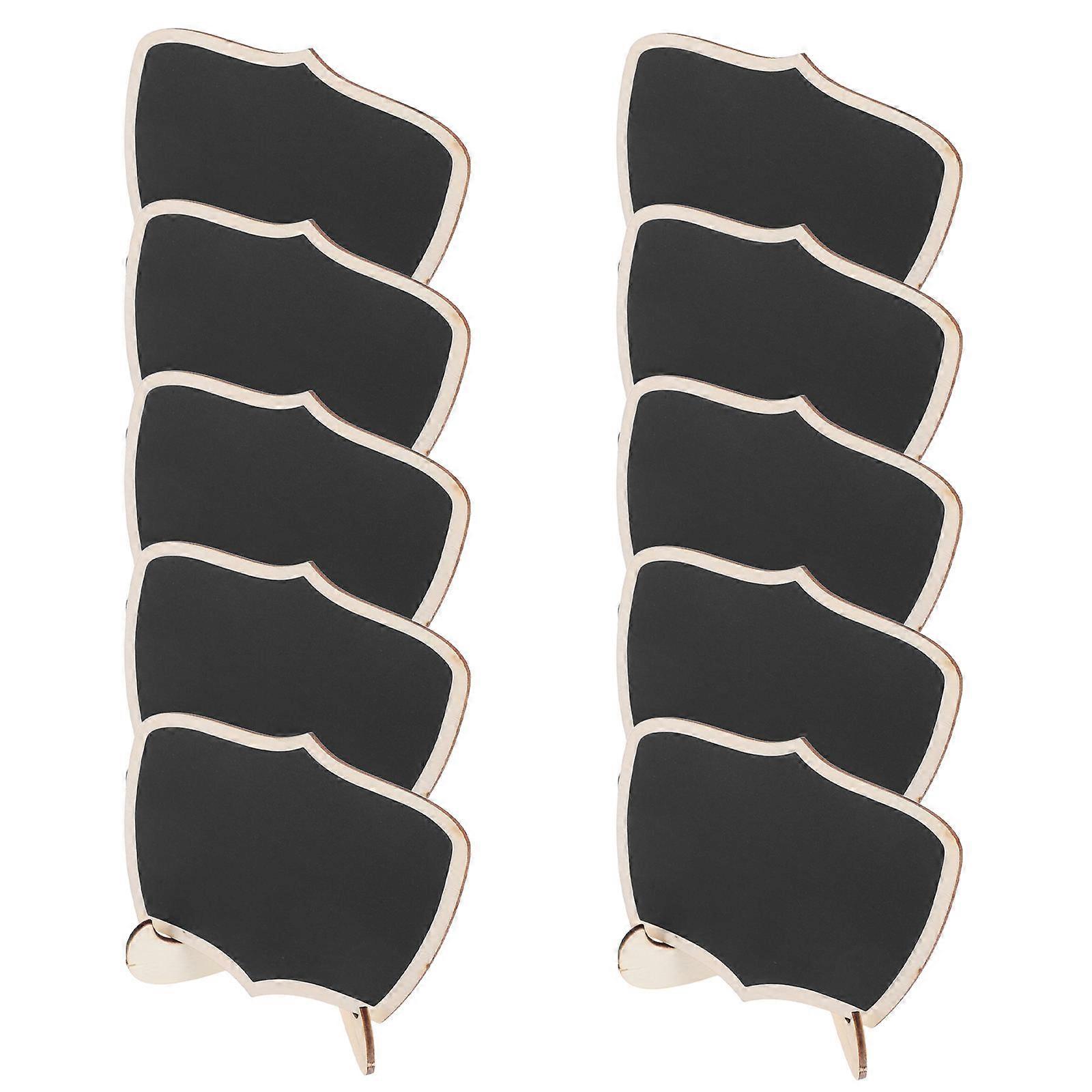 Mini Chalkboard Signs for Food Display with Wooden Stand Ideal for Party Buffet Decor 4.5 x 3 inches