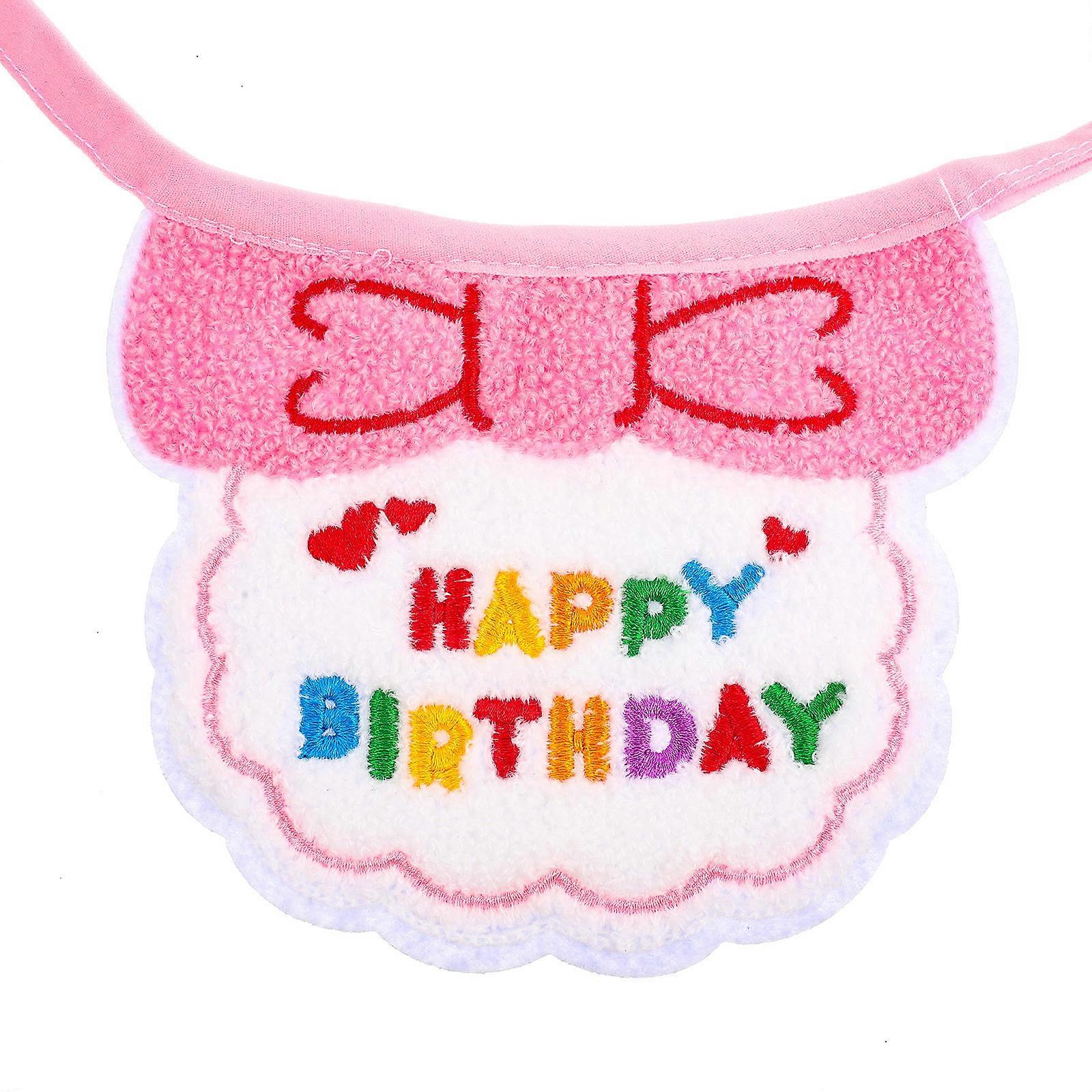 Fashionable Design Cat Bib Wear-Resistant Decorative Puppy Bib 13.5X11X0.1CM for Pets 1Set