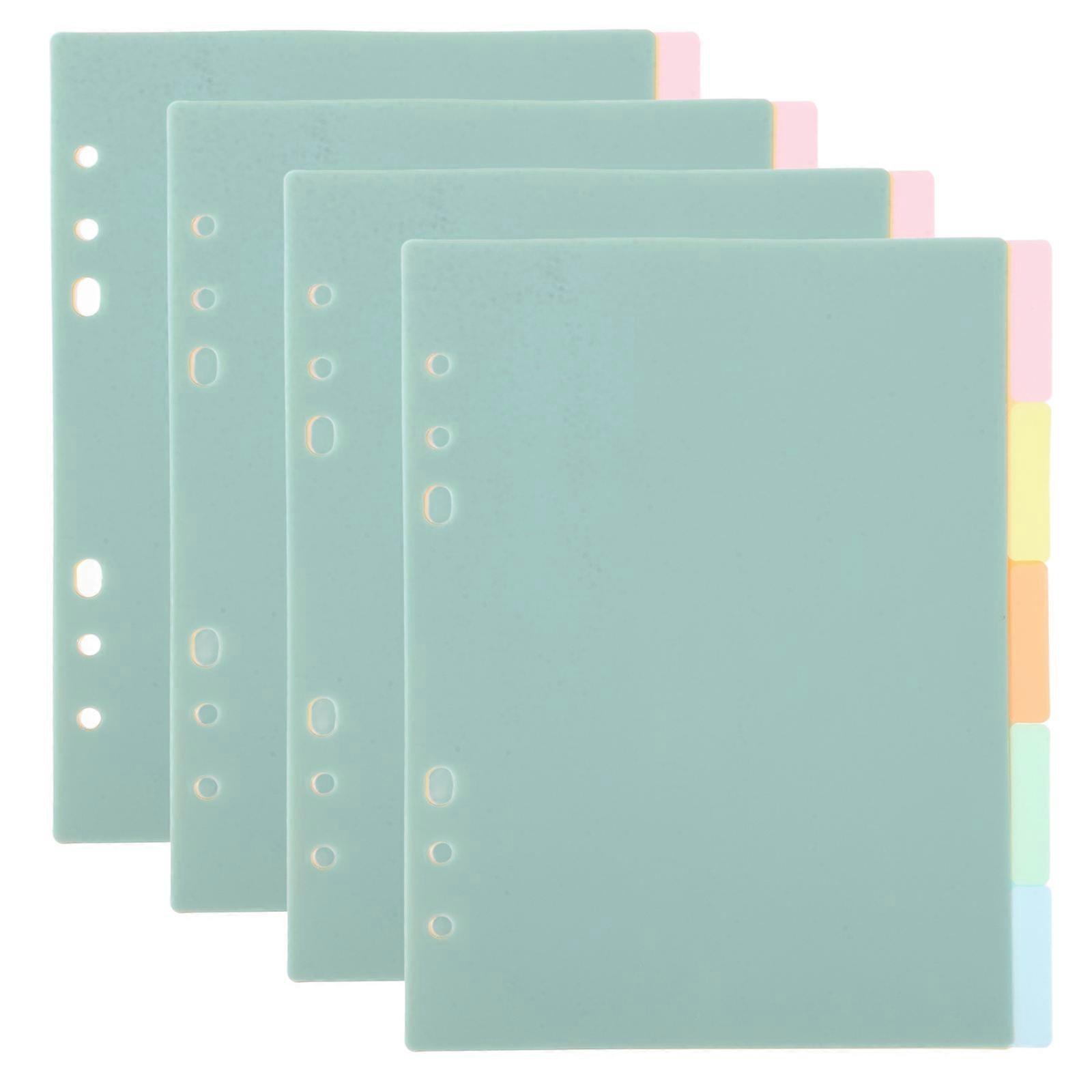 Plastic Index Binder Dividers   20pcs Set for Notebooks, Replaceable Tabs for Easy Document Organization and Quick Reference