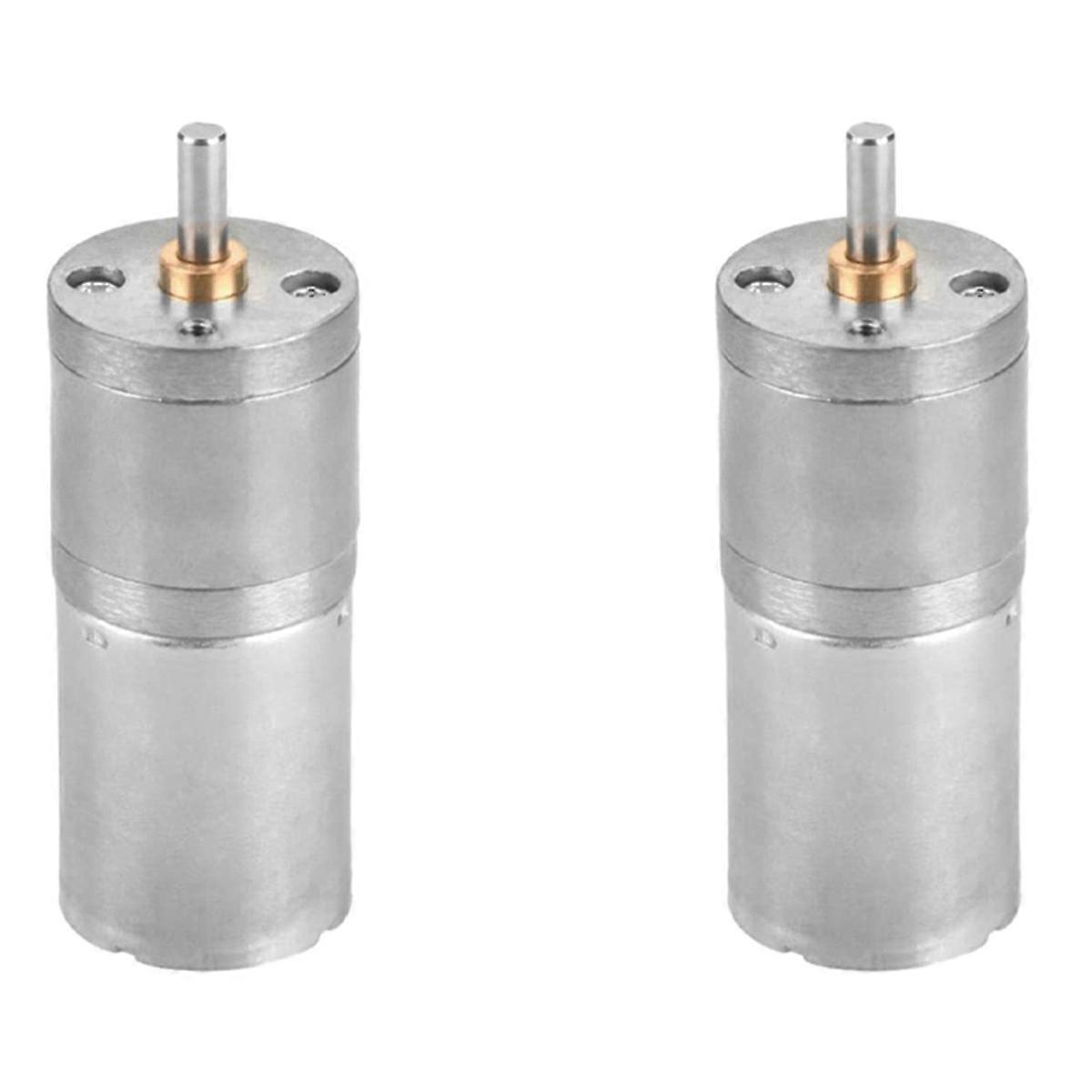 2X 25GA-370 DC 12V Mini Motor Speed Reduction Geared Motor for Electronic Lock(300RPM)
