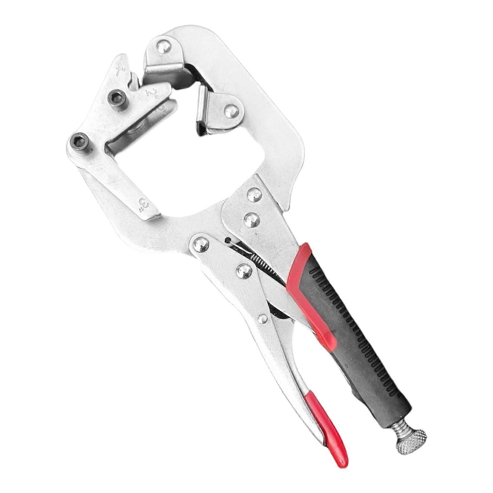 HeavyDuty Welding Clamp, Precision Locking Folder, 9.84 x 4.33 Inch Pipe Clamp, Steel Construction, Adjustable Handle
