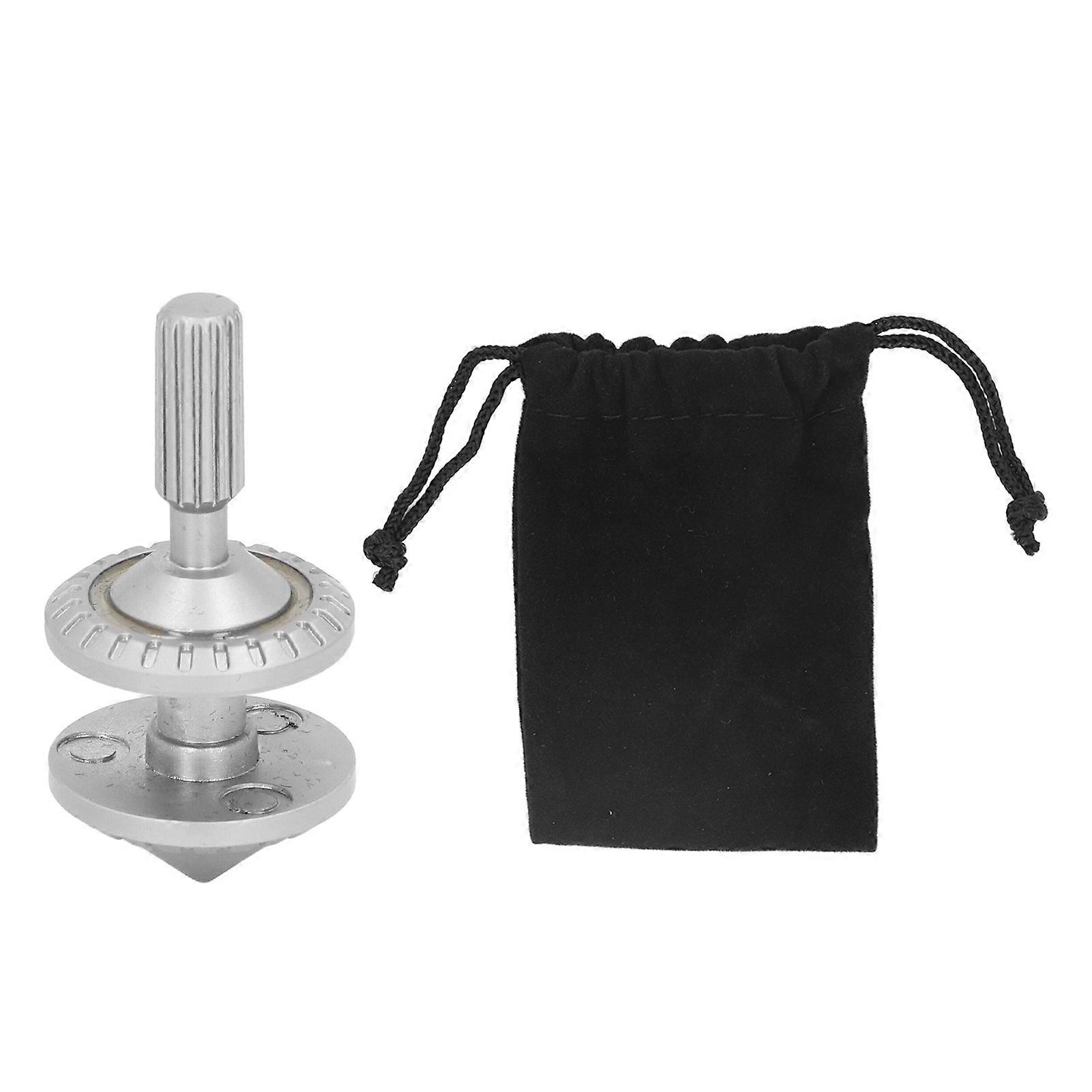 Replacement for R188 Fingertip Gyroscope Alloy Stress Relief Hand Twist ADHD Bearing Rotation Toy Silver Green Light