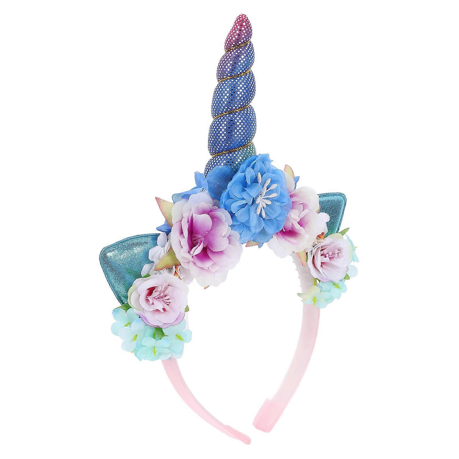 Čelenka s jednorožcem Halloweenská čelenka pro dekoraci Vícebarevná