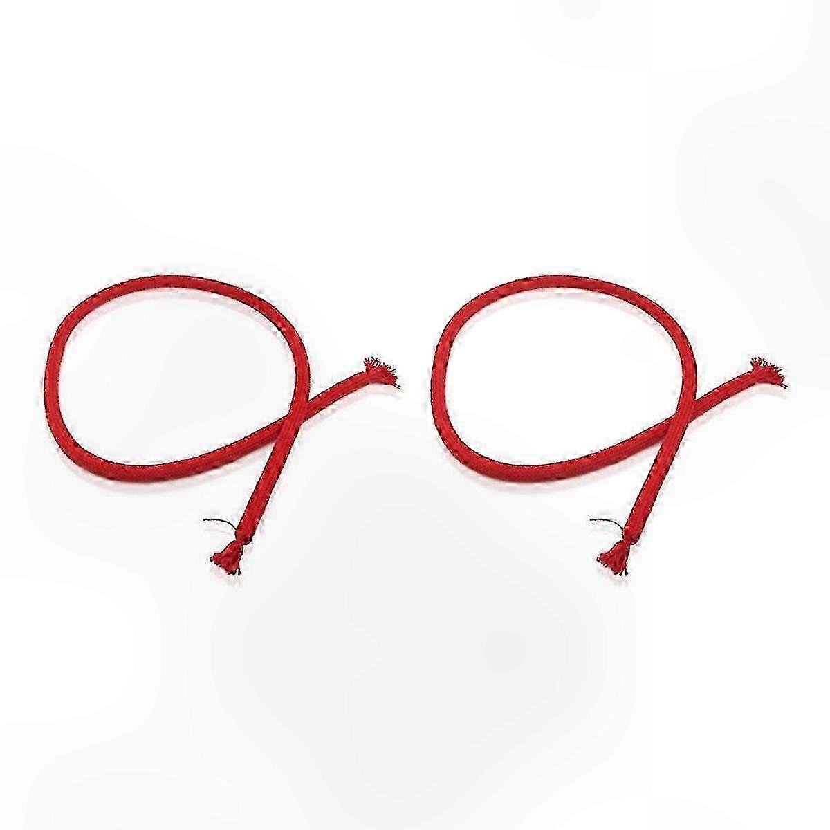 2pcs Magic Trick Rope Magic Tricks Stiff Rope Comedy Stage Magic Soft Rope Trick (Red)