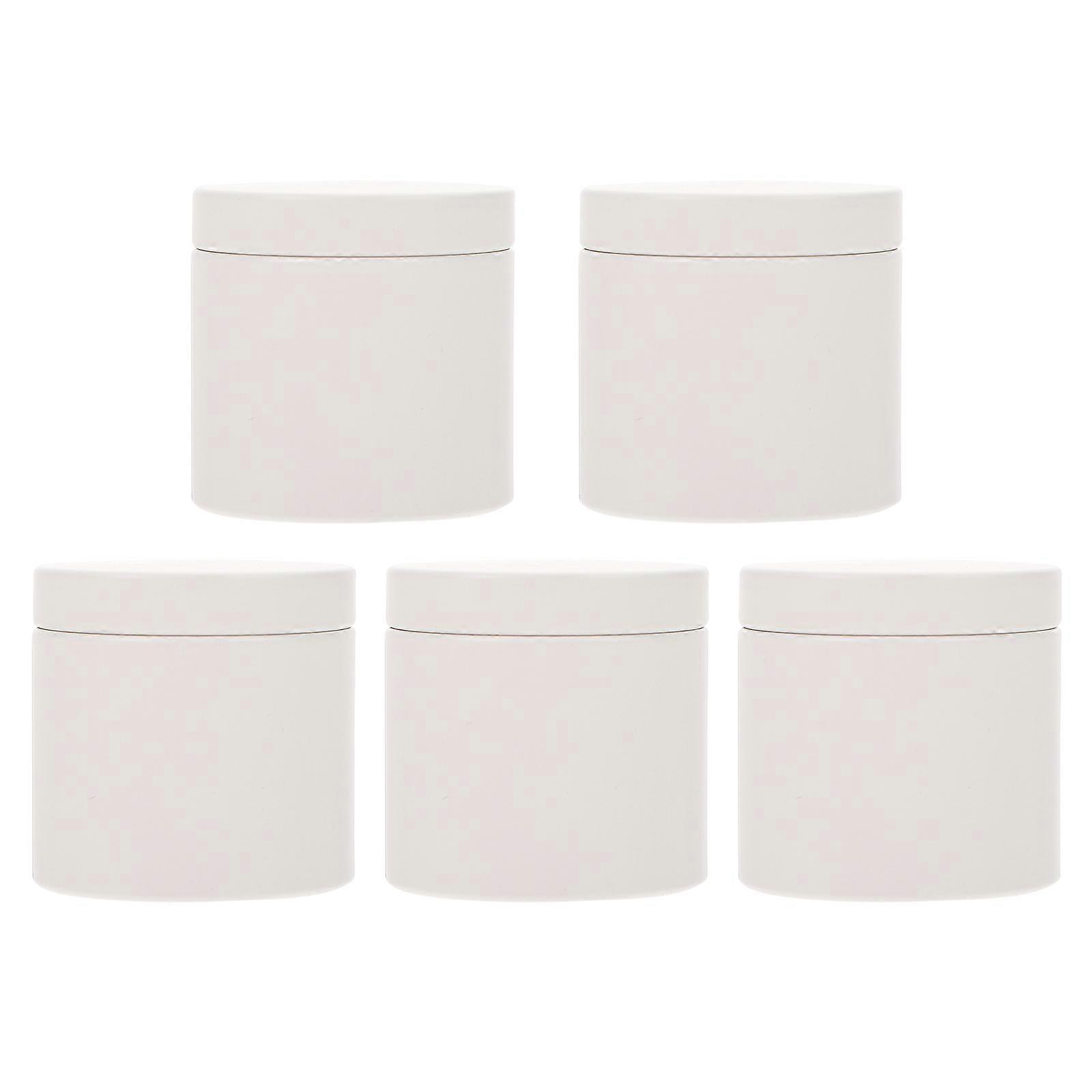 Tinplate Container Tea Jar Can For Friends Everyday Use 4.5X4.5X4.5CM Sturdy Structure 5Set