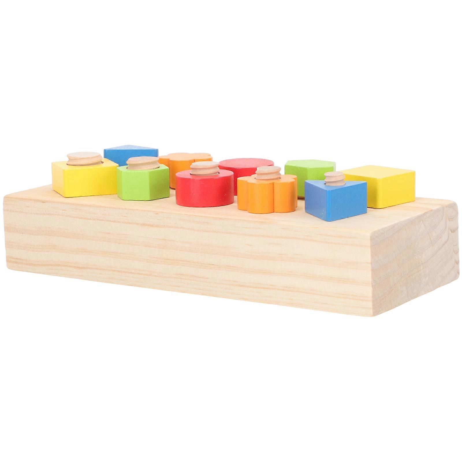 Colorful Wooden Screw Disassembly Set for Early Educational Development – Enhances Hand Eye Coordination and Color Recognition for Home and School