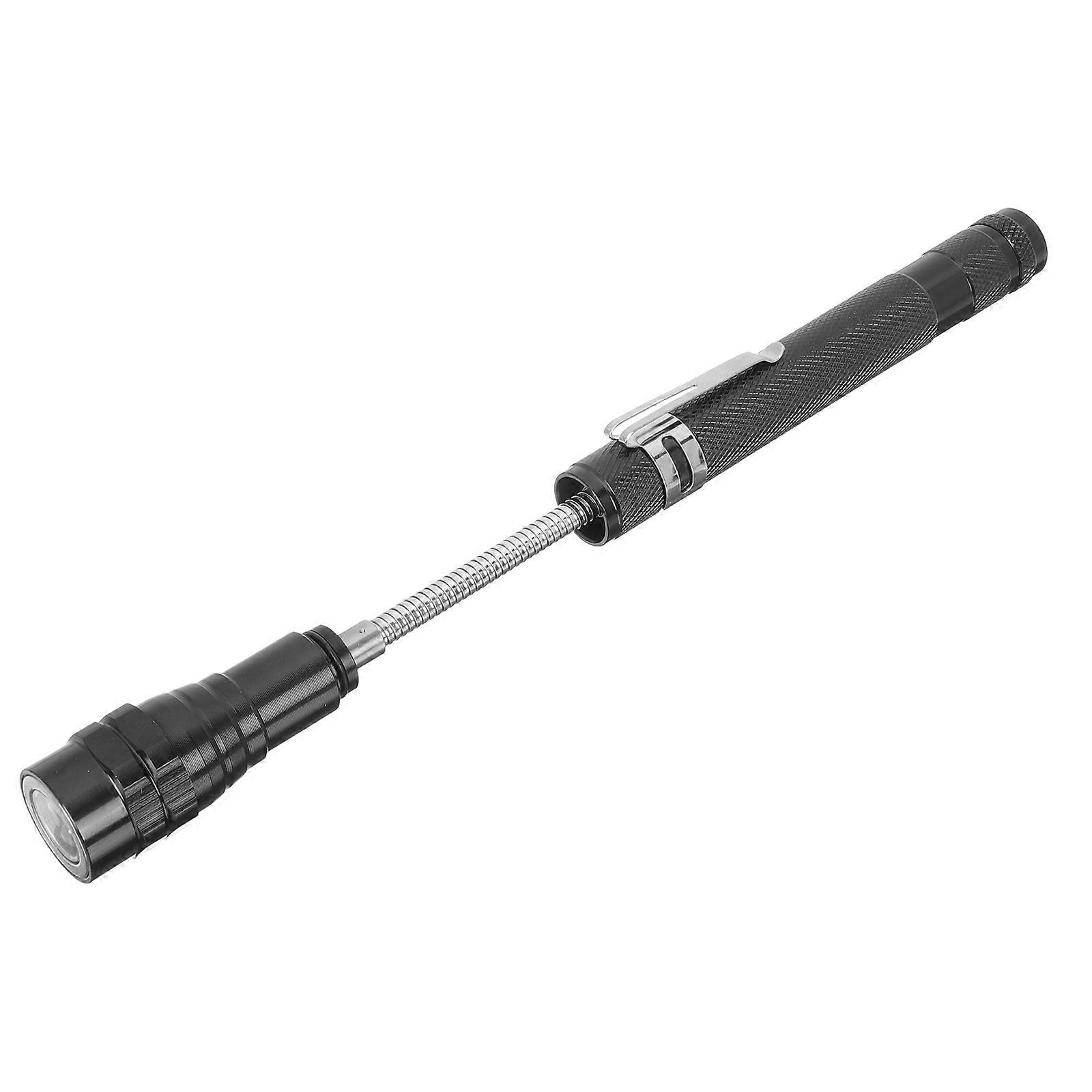 Telescoping Magnetic Pickup Tool 360° Rotation For Men And Workers 17.5x2cm Black LED Light 1Pack