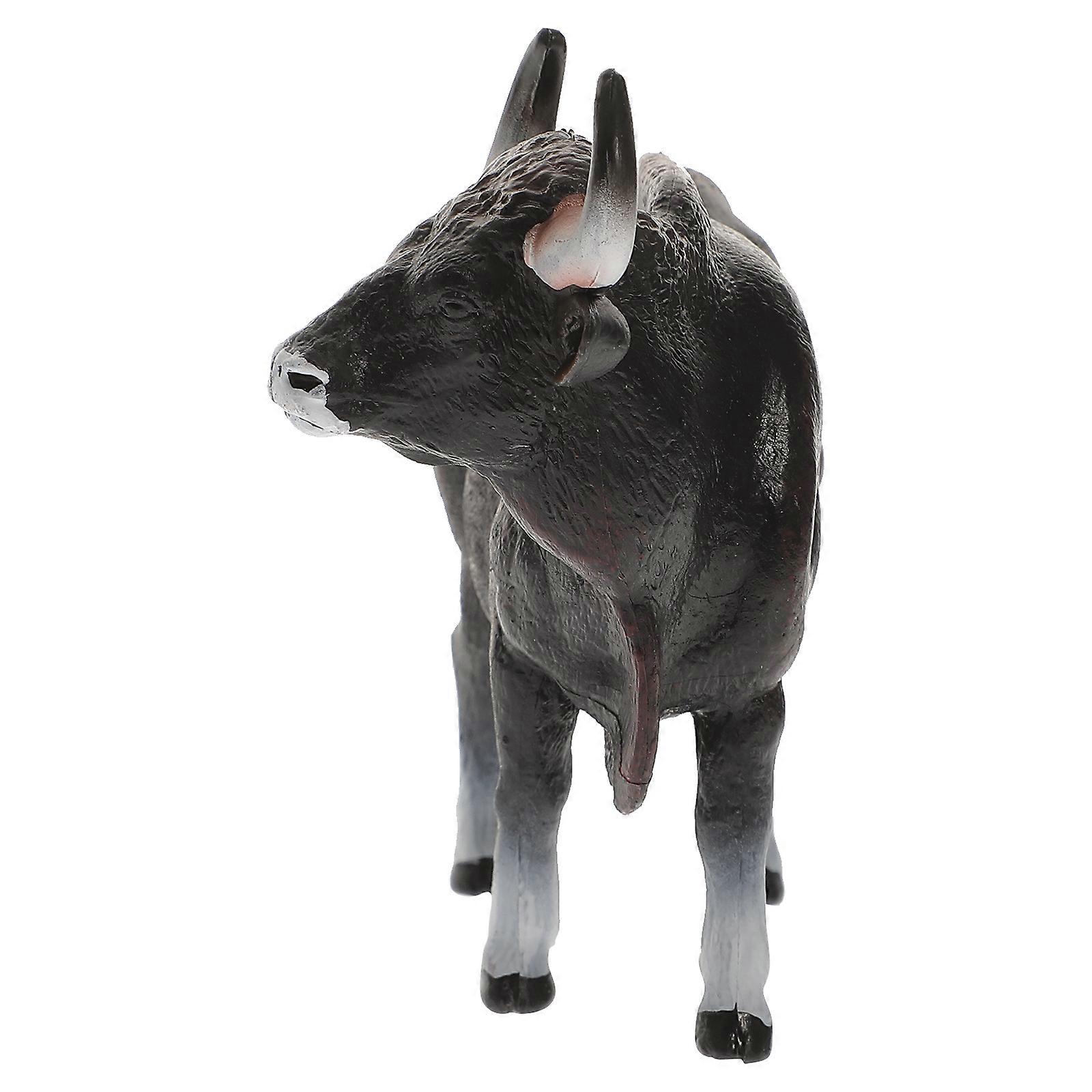 Simulated Cattle Figurine Decor PVC for Kids Use Design Realistic Details