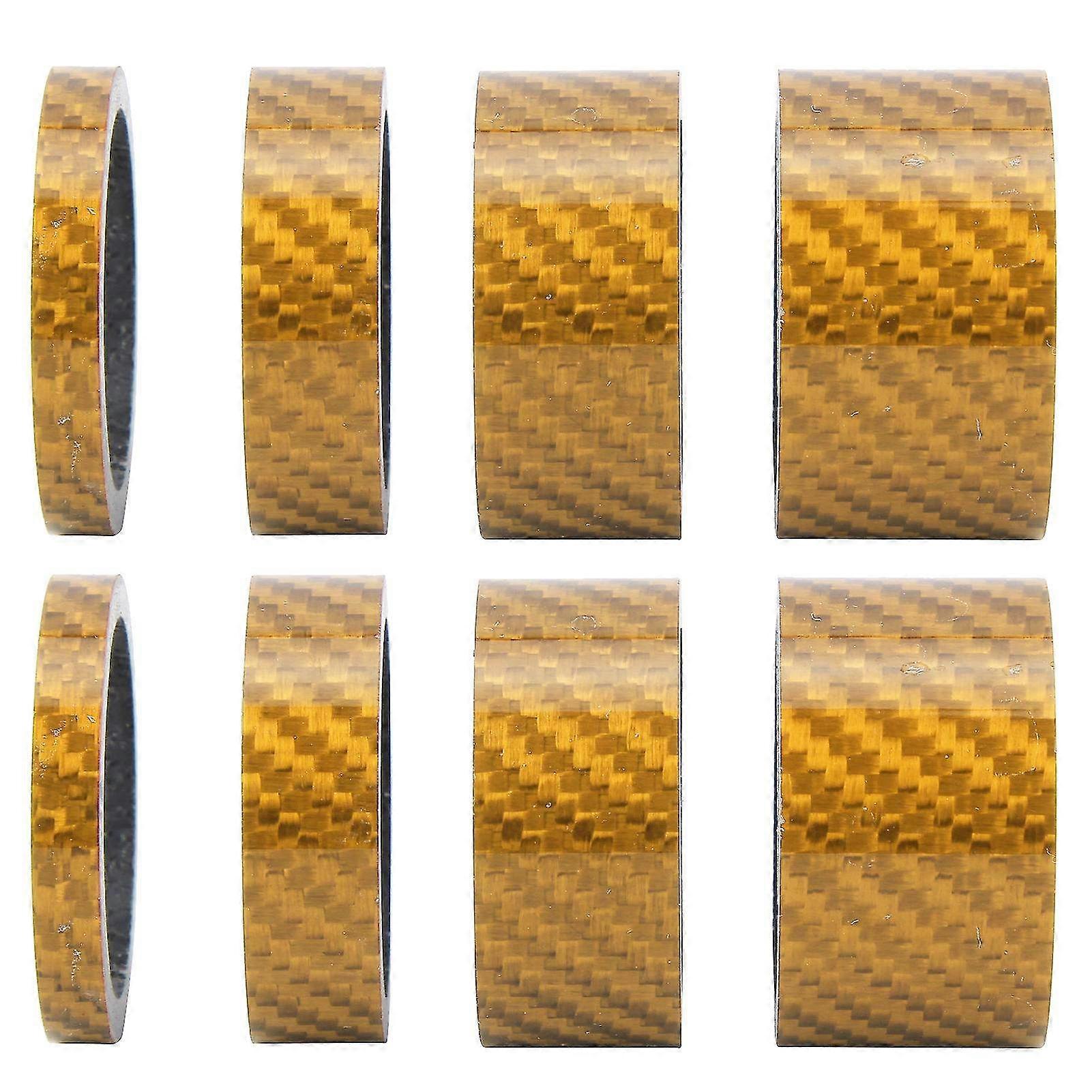 Carbon Fiber Bicycle Headset Spacers Set - 5/10/15/20mm Stem Washers for Front Fork Adjustments & Customization