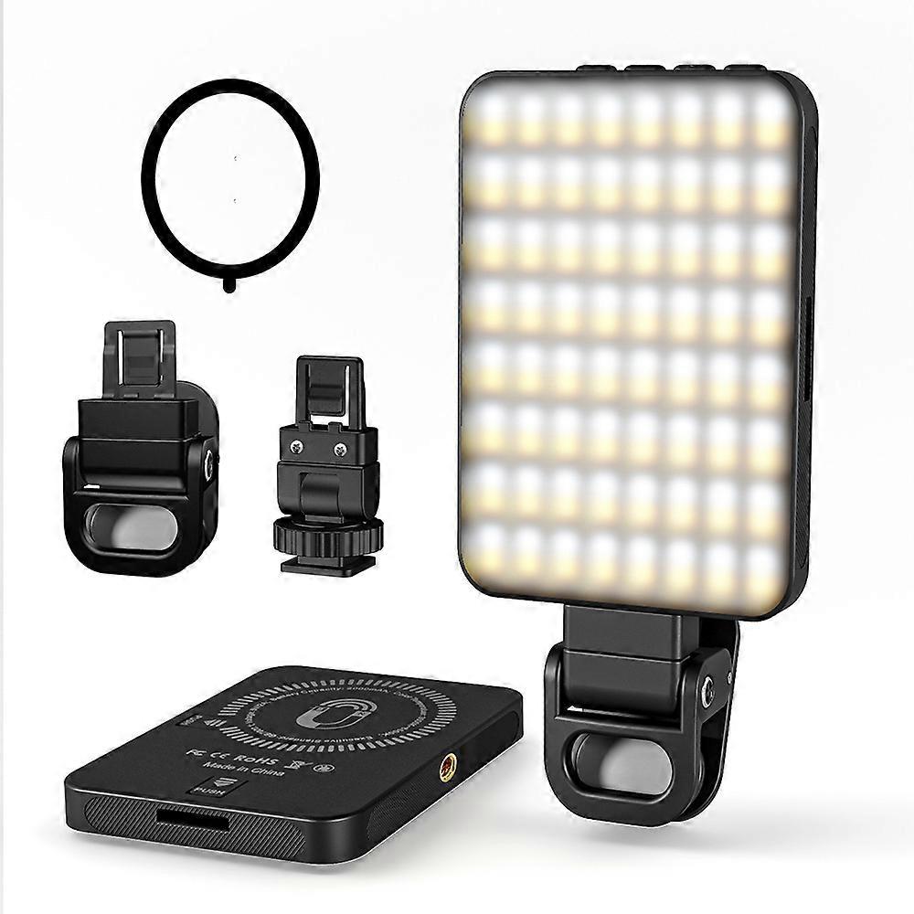 Luz LED para selfies recargable para maquillaje de videoconferencia