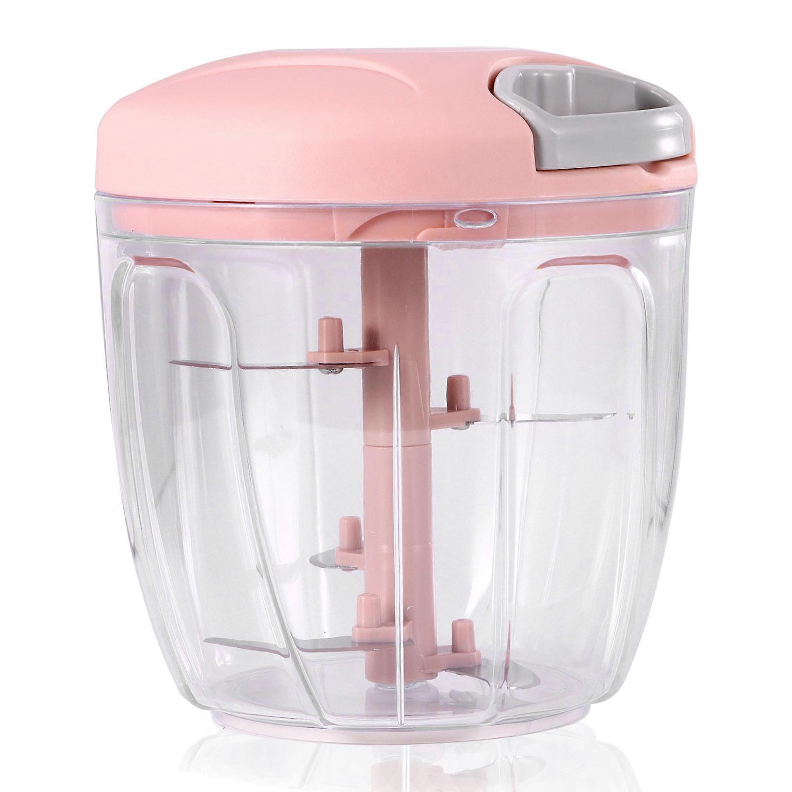 Vegetable Cutter Pull String Garlic Crusher Manual Food Processor 900mlMultifunctional Kitchen Gadgets