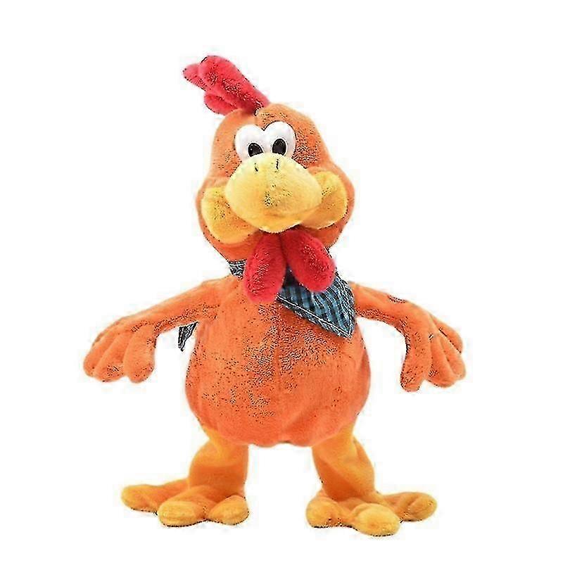 Screaming Dancing Chicken Plush Toy, Funny Singing & Neck-Wringing Animated Doll
