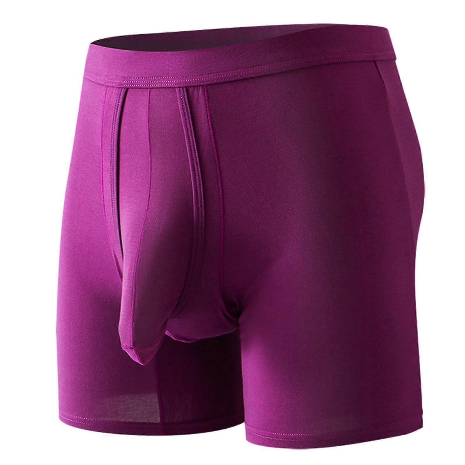 Boxer Shorts Herren M Rot, Soft Trunks, Slim Fit Underwear, Cotton Stretch Summer Briefs for Men