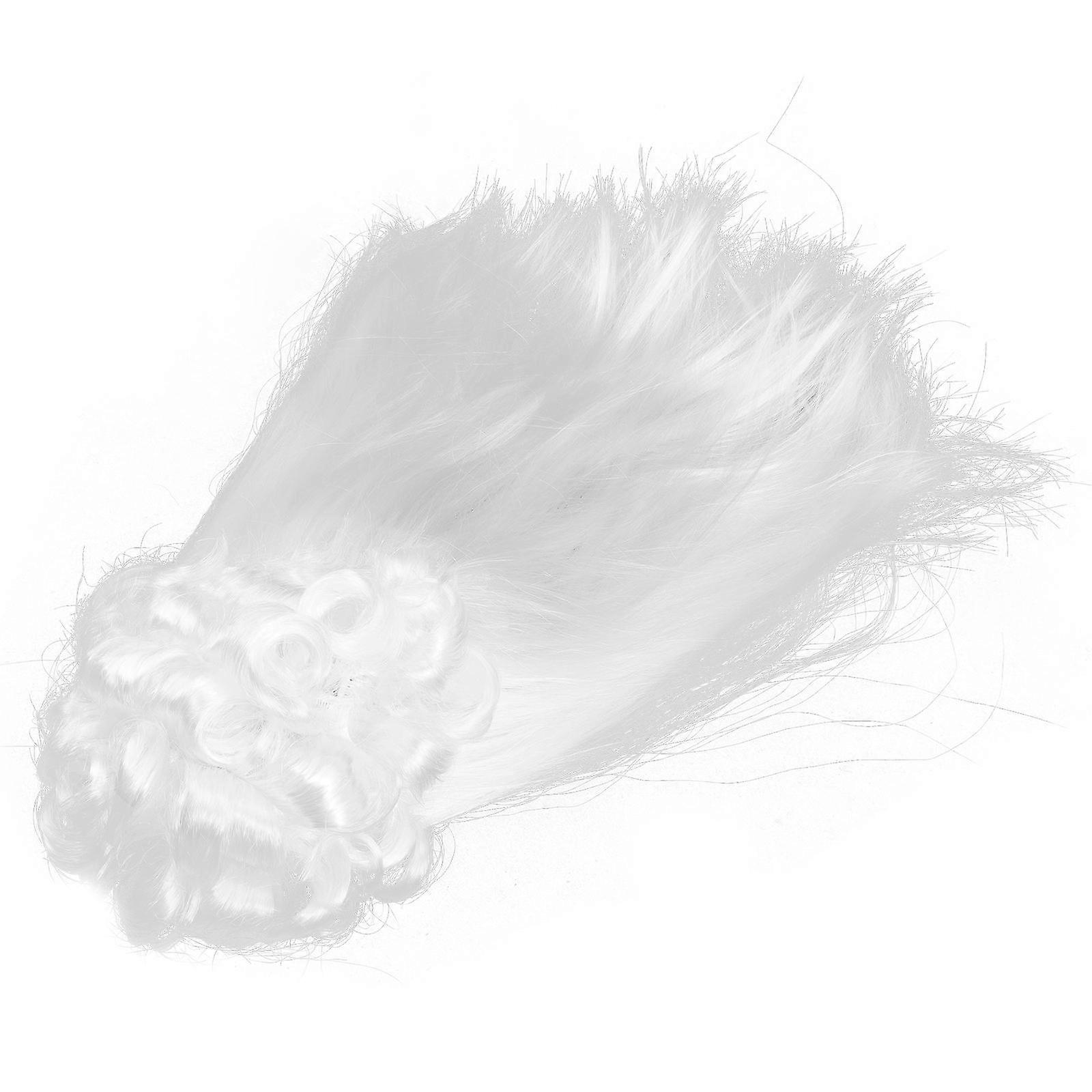 Curly White Judge peruk perfekt för maskerader och rollspelsaktiviteter Tillverkad av slitstarkt syntetiskt material 1st
