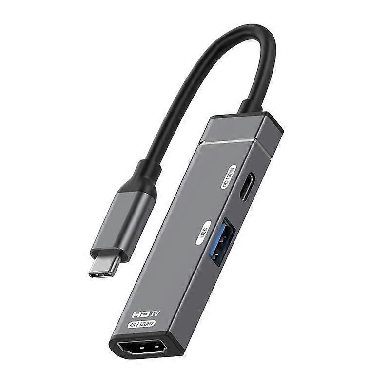 Type-C to Type-C USB-A HDMI HUB Adapter Type-C to Type-C+USB+HDMI