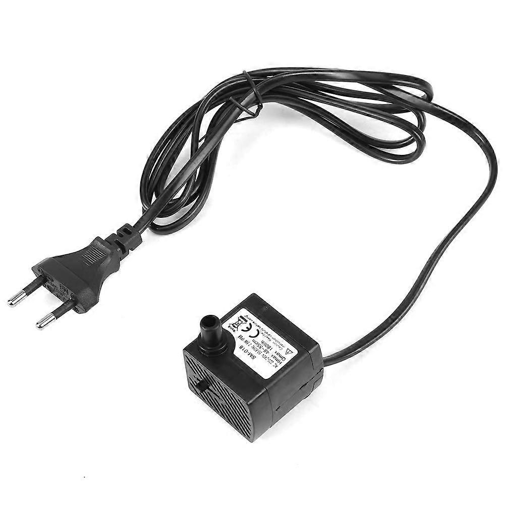 Mini Water Pump EU-SM-018, 180L/H 2.5W Submersible Fountain Pump For Aquarium, Pond, Hydroponics, Aeration