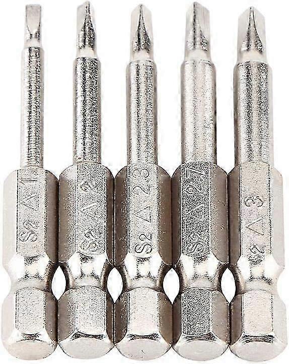 TA1.8/2.0/2.3/2.7/3.0 Triangle Screwdriver Bits 5pcs S2 Steel Magnetic