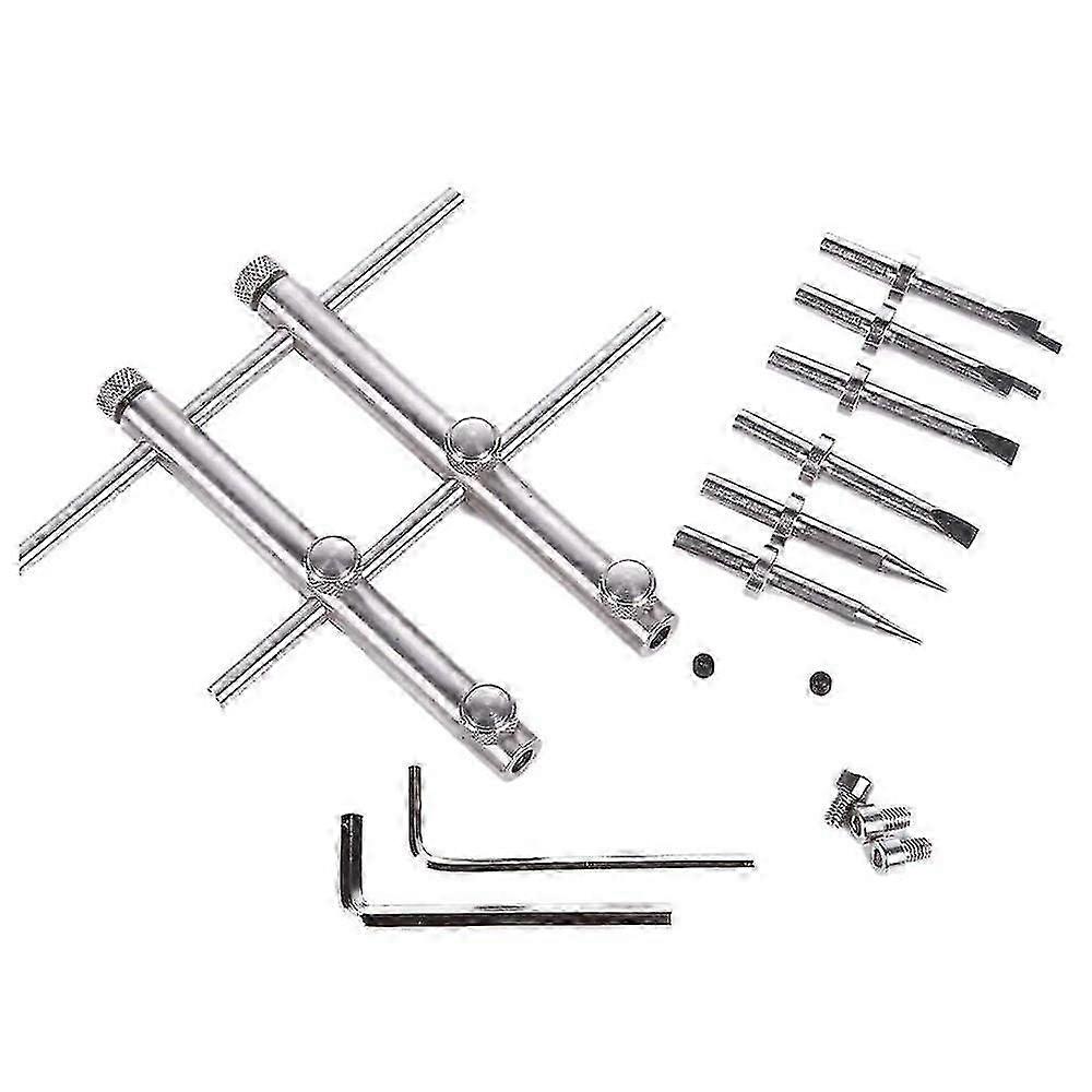 Camera Lens Openning Repairing Tool Kit 10-100mm Lens Repair Set with 3 Tips 6 Screws 2 Hexagon Wrench for DSLR Camera
