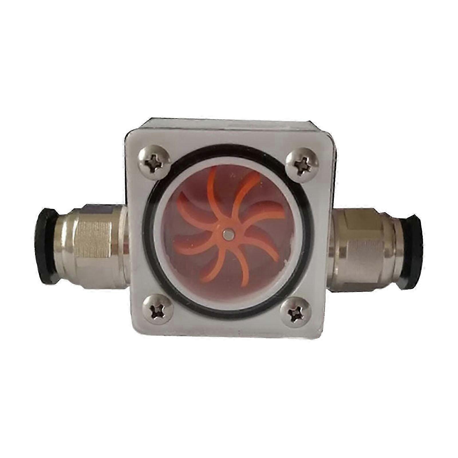 Water Flow Indicator Measuring Tool Practical 8-blade Impeller Connecter Water