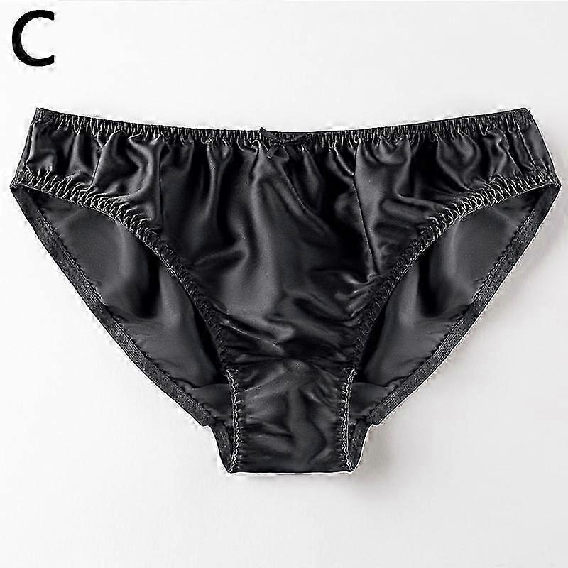 Mutandine di grandi dimensioni per le signore - Slip in raso di seta biancheria intima confortevole