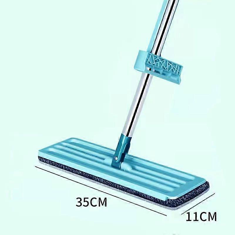 Hand-free mop lazy flat mop household a mop net wet and dry moisture absorption mop