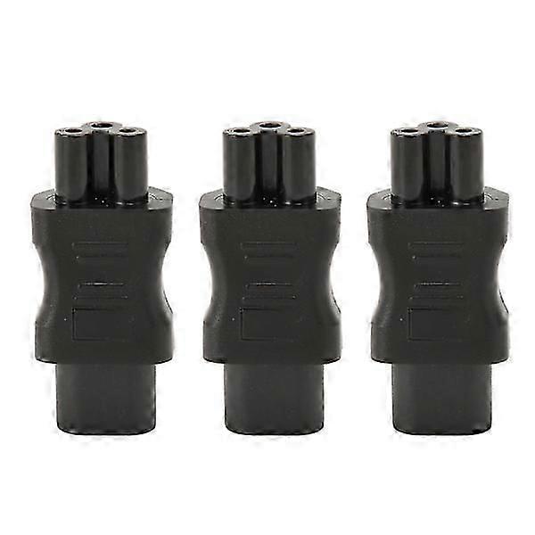 3pcs IEC320 C8 to IEC320 C5 power adapter IEC320 male C8 to female C5 power
