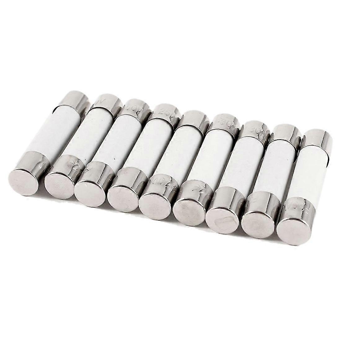 Ceramic tube fuses 10 pcs 250V 30A 6x30mm for electrical circuits