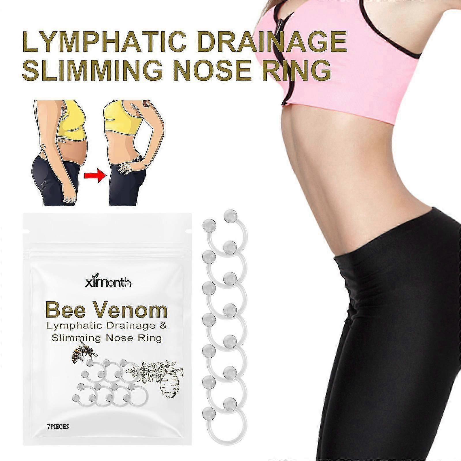 2X Nose Rings, Slimming Nose Ring, Fast Acupressure Slimming Nose Ring, Bee Venom Lymphatic Drainage