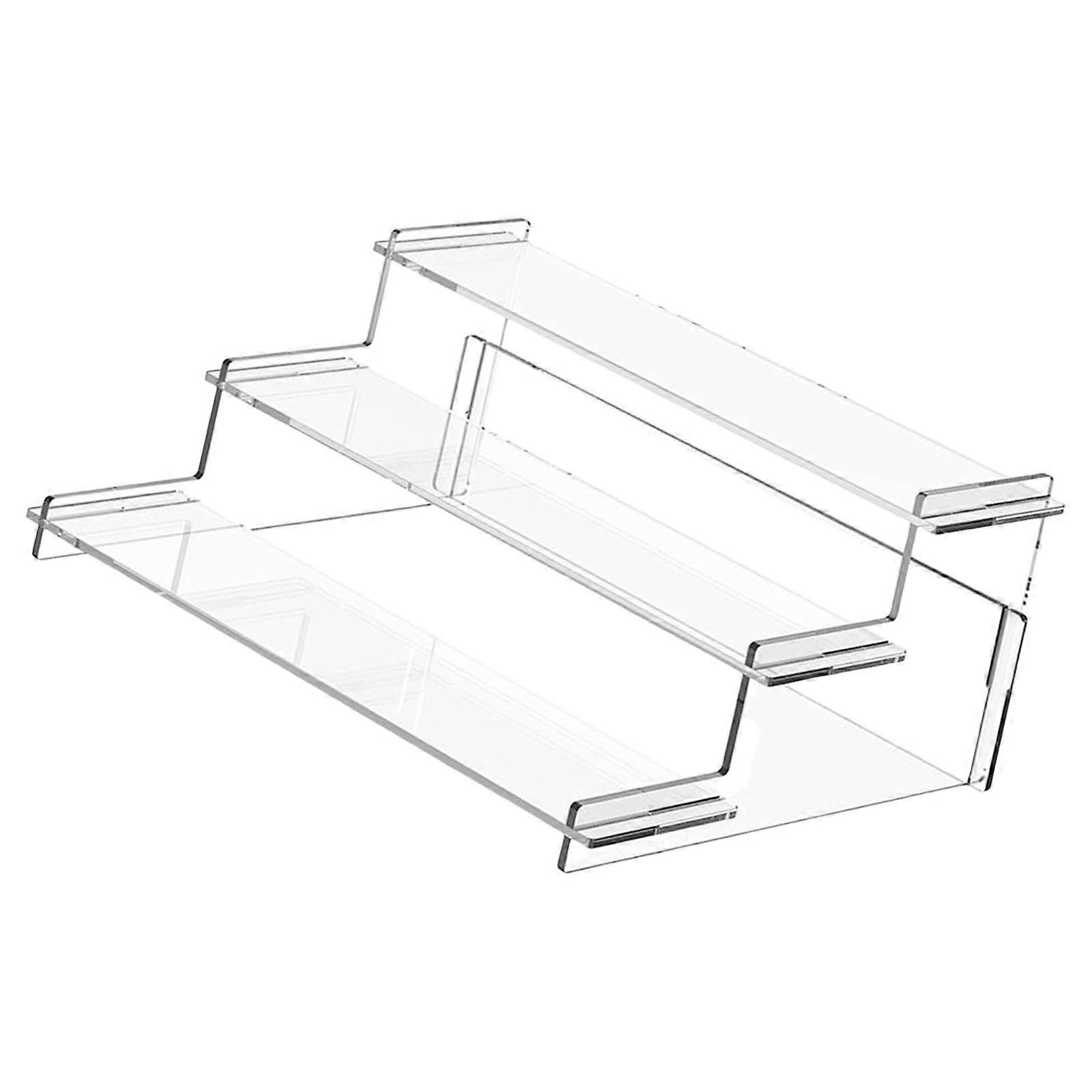Sturdy Scratch Resistant 3 Layer Clear Organizers Decorative Shelf For Vanity Table Essential  S