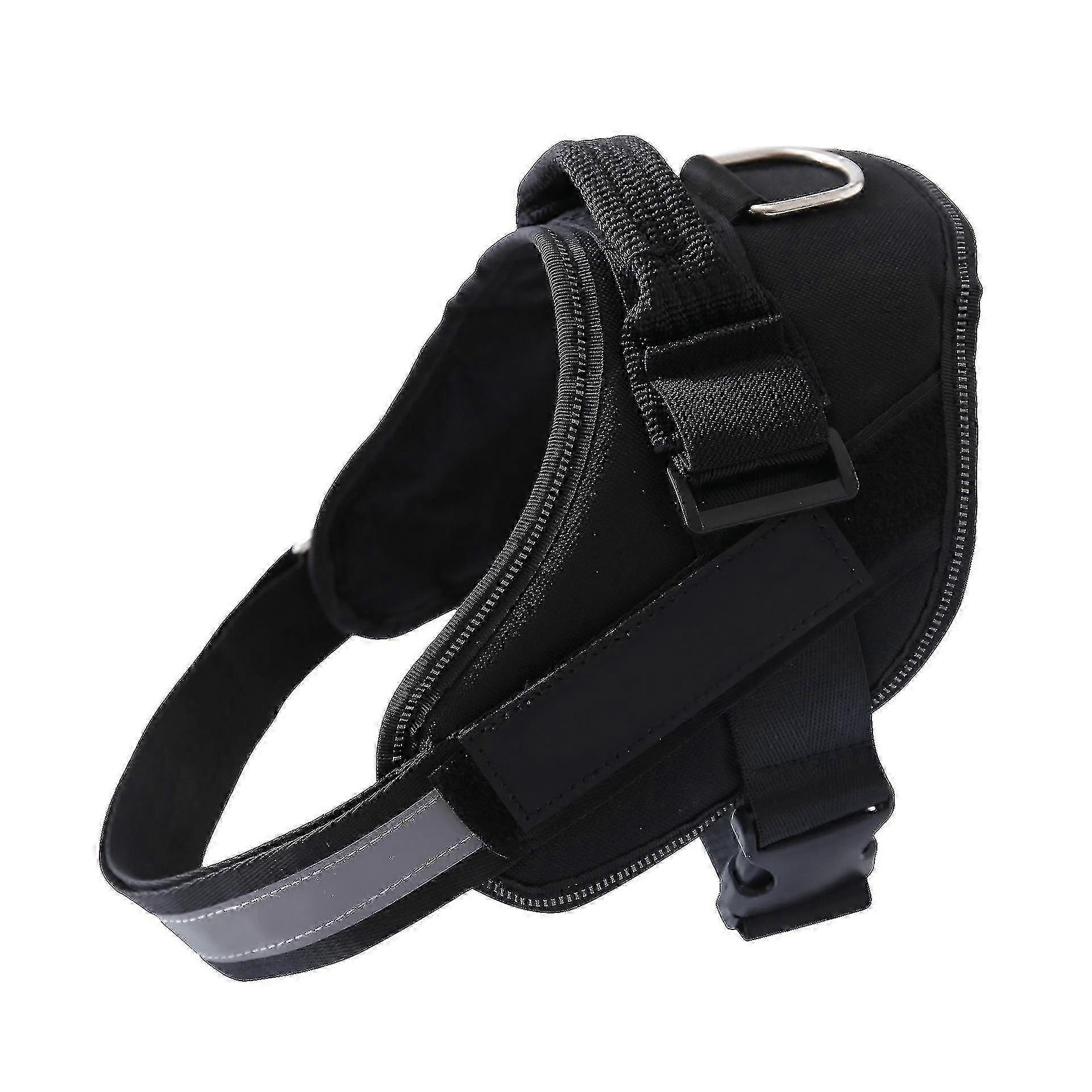 تسخير الكلب ، سترة الكلب العاكسة بدون سحب ، تسخير الحيوانات الأليفة قابل للتنفس قابل للتعديل مع مقبض للمشي في الهواء الطلق - لا مزيد من السحب أو السحب أو الاختناق