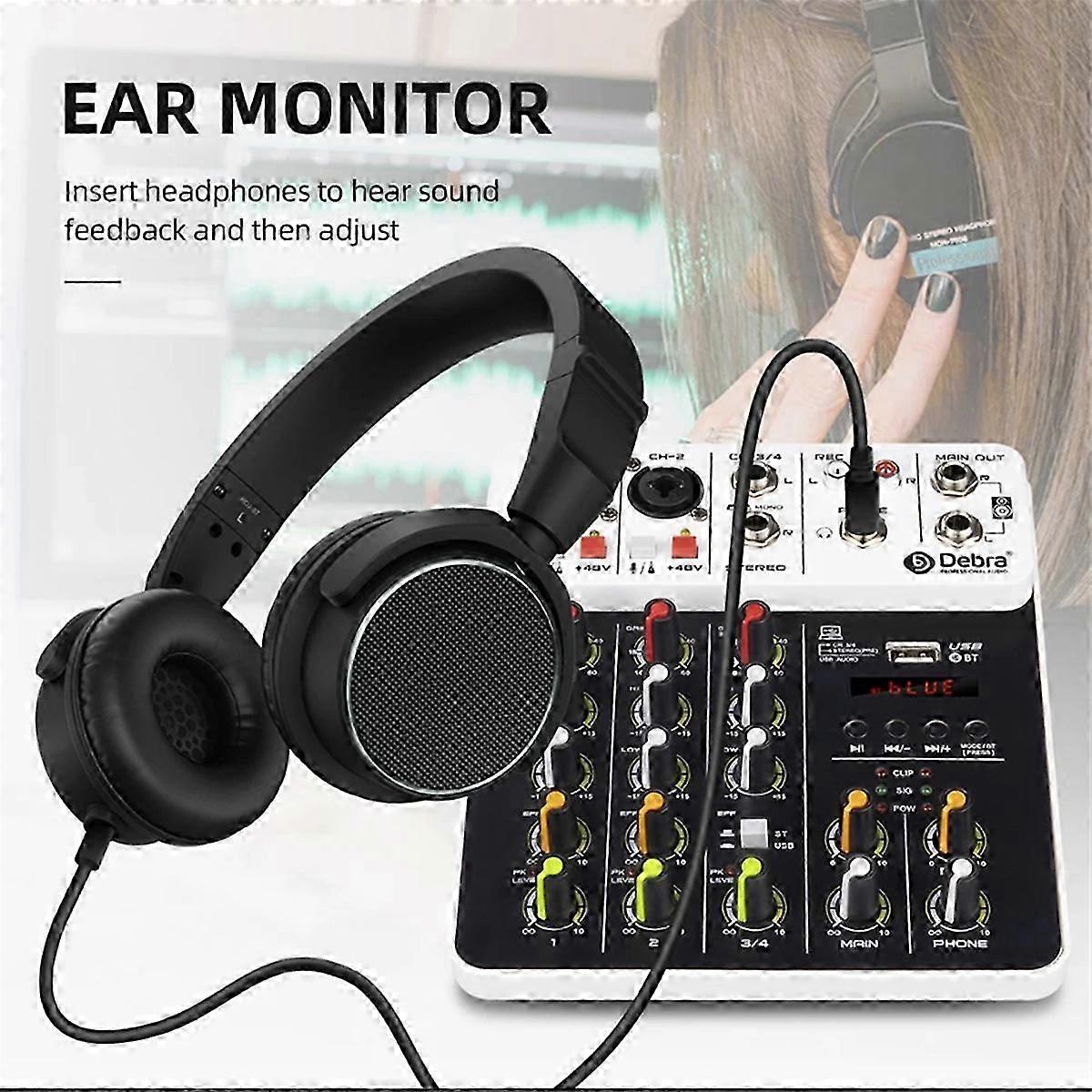 Debra V4 Audio Interface Mixing Console EU Plug